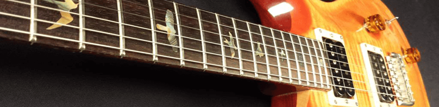 Cordas em uma guitarra PRS